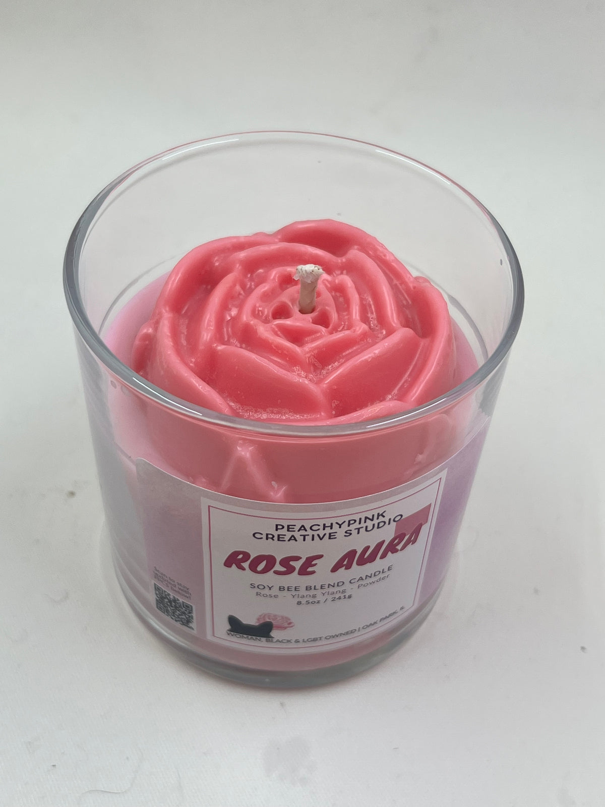 Rose Aura Soy Blend Candle